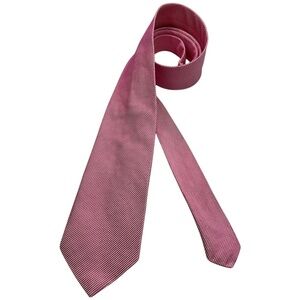 PAUL SMITH Pink/White Striped Silk LUXURY Tie ITALY